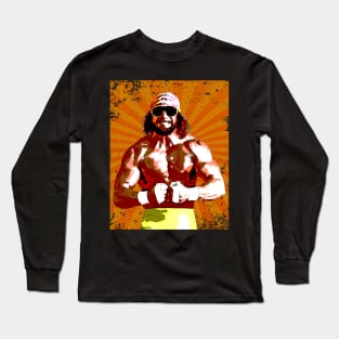 Randy Savage // Retro Comics Style Long Sleeve T-Shirt